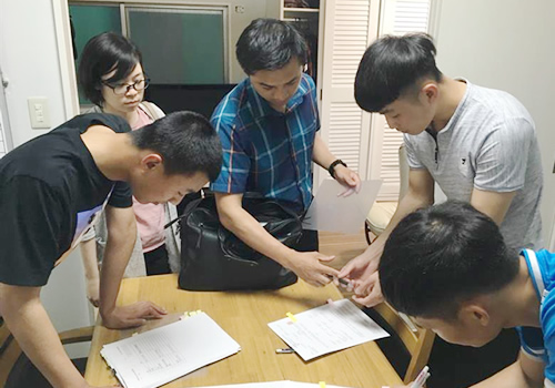 企業様へ訪問　実習生への指導