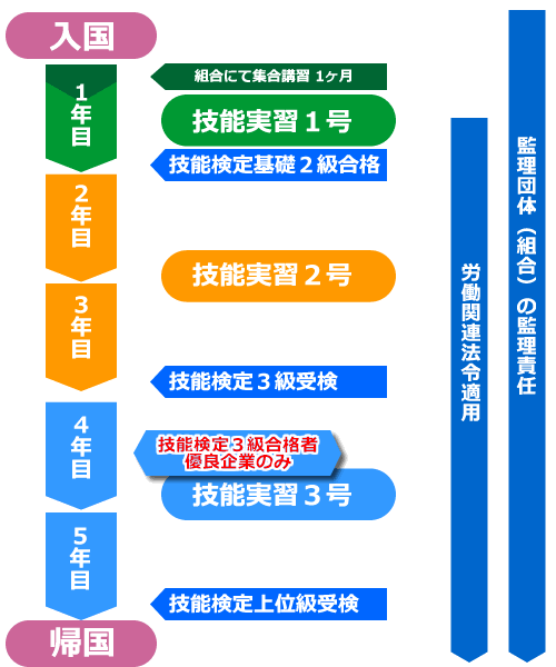 入国から帰国まで