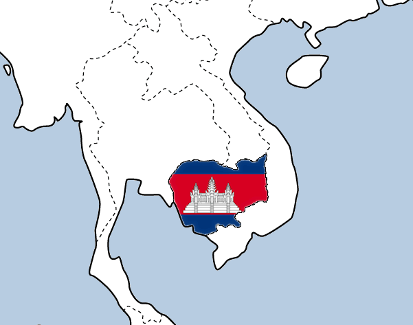 カンボジア地図